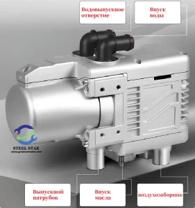 Принципиальная схема стояночного водонагревателя для подогрева воды