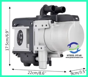 Небольшой размер стояночного обогревателя с водяным отоплением, Размер стояночного обогревателя, Размер автомобильного стояночного обогревателя, Размер Китайского стояночного обогревателя, Размер автомобильного обогревателя,