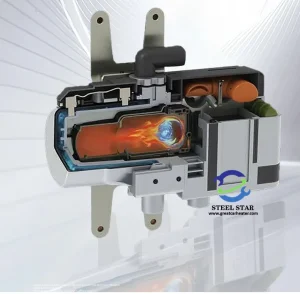 Внутренняя конструкция стояночного водонагревателя для нагрева воды